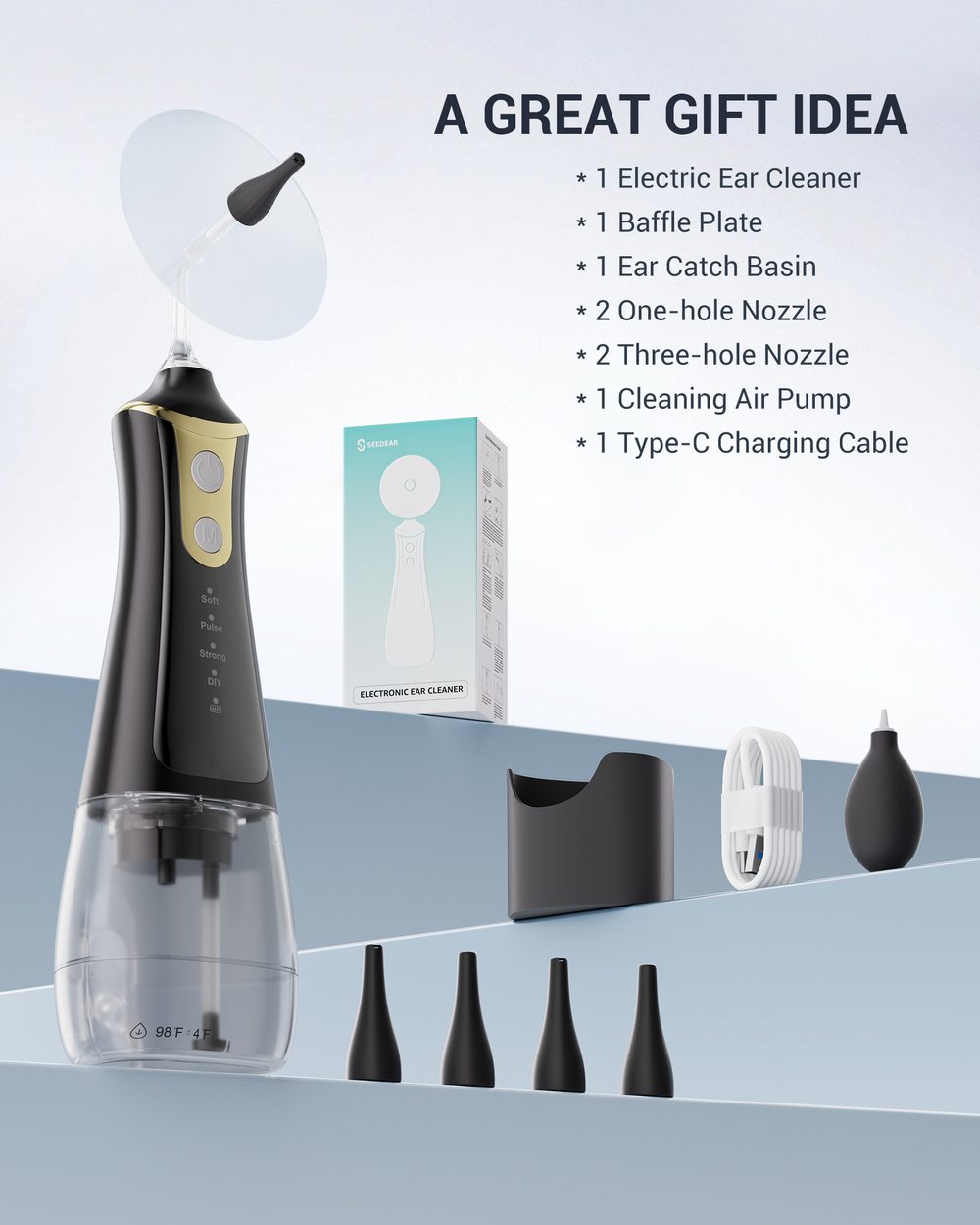 SEEDEAR ear cleaner gift box with complete contents